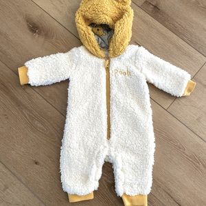 Disney Baby Pooh Bear Fleece Hooded Jumpsuit 🐻 🍯